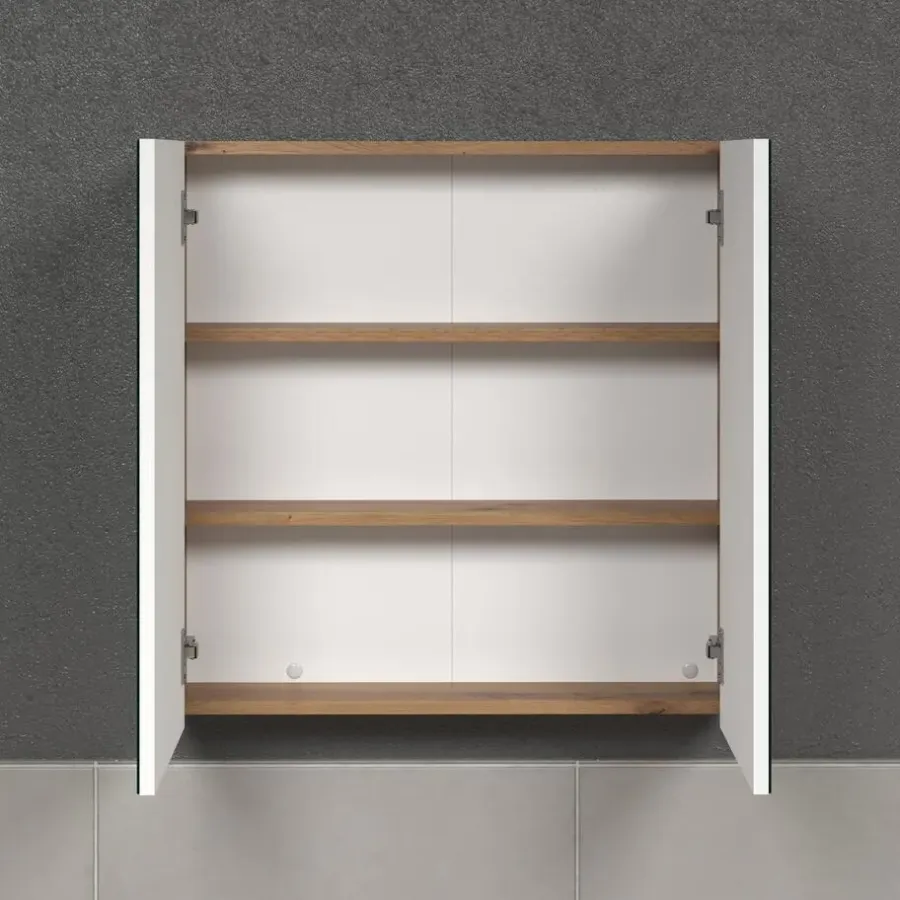 Spiegelkasten-Hioshop Touch spiegelkast eik decor