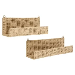 Wandplanken-Hioshop Treviso Wandplank set van 2 natuur