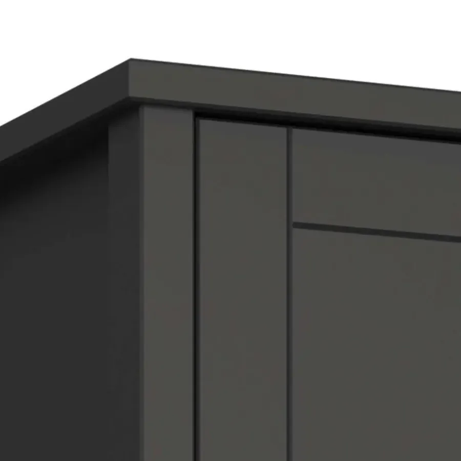 Hioshop Tromsø kledingkast 2 deuren koffiekleur