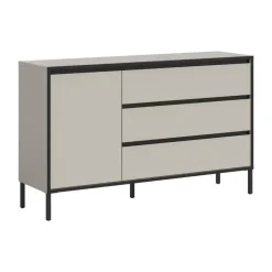Merkloos Hioshop Tron dressoir 1 deur- 3 lades kasjmier decor