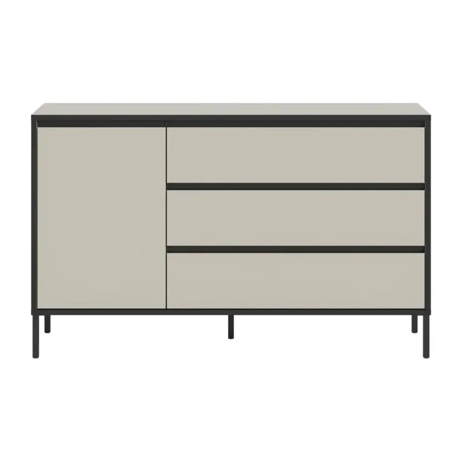 Merkloos Hioshop Tron dressoir 1 deur- 3 lades kasjmier decor