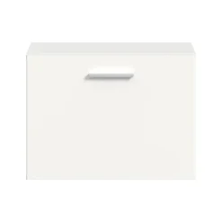 Hioshop Vaga schoenenkast wandgemonteerd 52x39cm 1 klepdeur wit