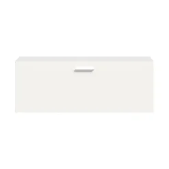 Schoenenkasten-Hioshop Vaga schoenenkast wandgemonteerd 104x39cm 1 klepdeur wit