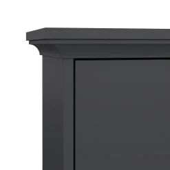 Schoenenkasten-Hioshop Venedig schoenenkast met 3 klepdeuren mat grijs