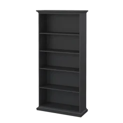Wandkasten-Hioshop Venedig wandkast 5 vakken mat grijs