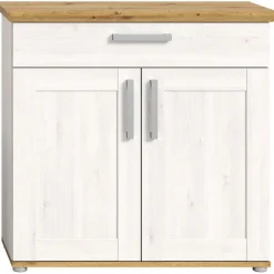 Schoenenkasten-Hioshop Verona schoenenkast 1 lade 2 deuren lariks decor