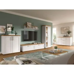 Wandplanken-Hioshop Verona wandplank wit- eik decor
