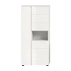 Hoge Kasten-Hioshop Vira badkamerkast 3 deuren 1 vak wit hoogglans- wit
