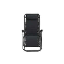 Kamperen En Outdoor-Hioshop Vulcano ligstoel zwart