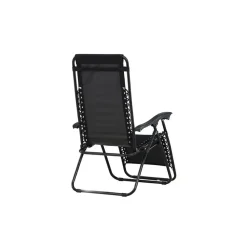 Kamperen En Outdoor-Hioshop Vulcano ligstoel zwart