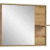 Spiegelkasten-Hioshop Zeno spiegel bad 1 plank eiken decor