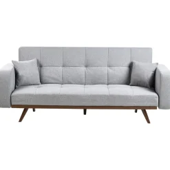 Slaapbanken|Slaapbanken-Leen Bakker HJULBY - Driezitsbank - Donkergrijs - Polyester