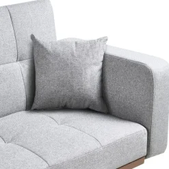 Slaapbanken|Slaapbanken-Leen Bakker HJULBY - Driezitsbank - Donkergrijs - Polyester