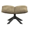 Leen Bakker Hocker Clayton - groen - 45x64x41,50 cm