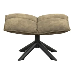 Leen Bakker Hocker Clayton - groen - 45x64x41,50 cm