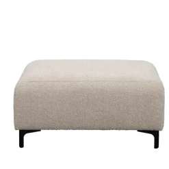 Hockers En Voetenbanken-Leen Bakker Hocker Elsa - stof Anthology - beige - 46x99x77 cm
