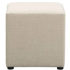 Leen Bakker Hocker Nando - beige - 45x45x45 cm