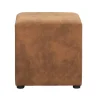 Leen Bakker Hocker Nando - cognac - 45x45x45 cm