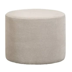 Leen Bakker Hocker Rondo - zand - 42,8x56x56 cm