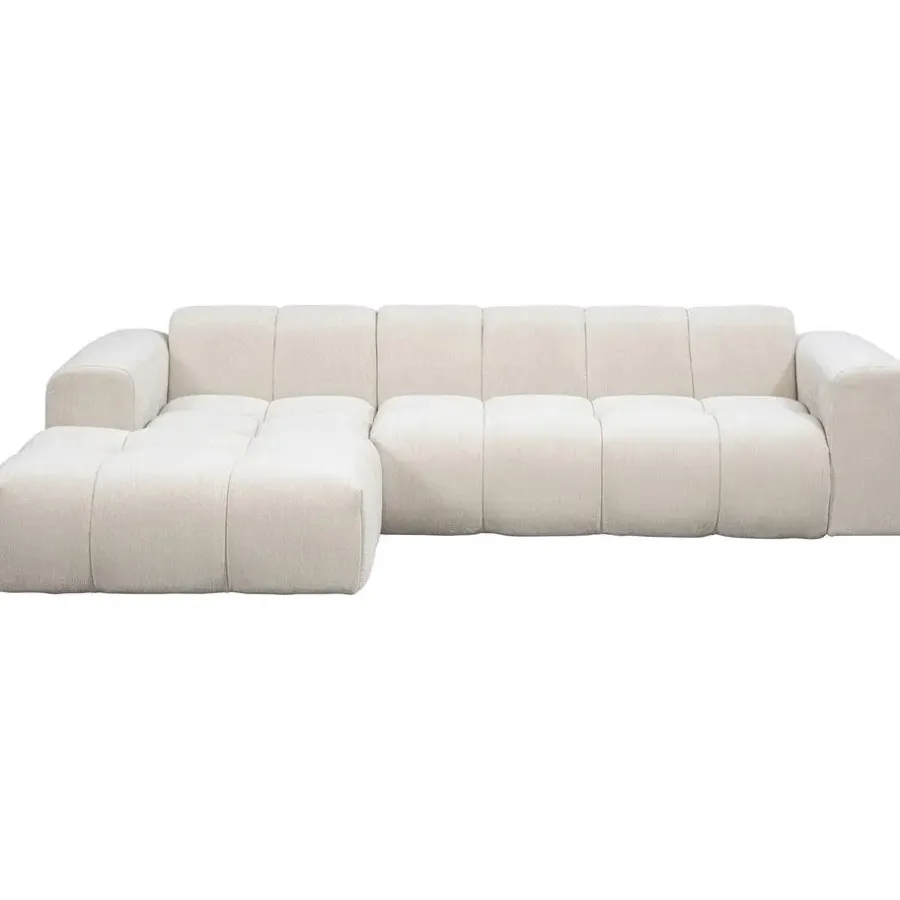 Hoekbanken-Leen Bakker Hoekbank Beau links - Raven - beige
