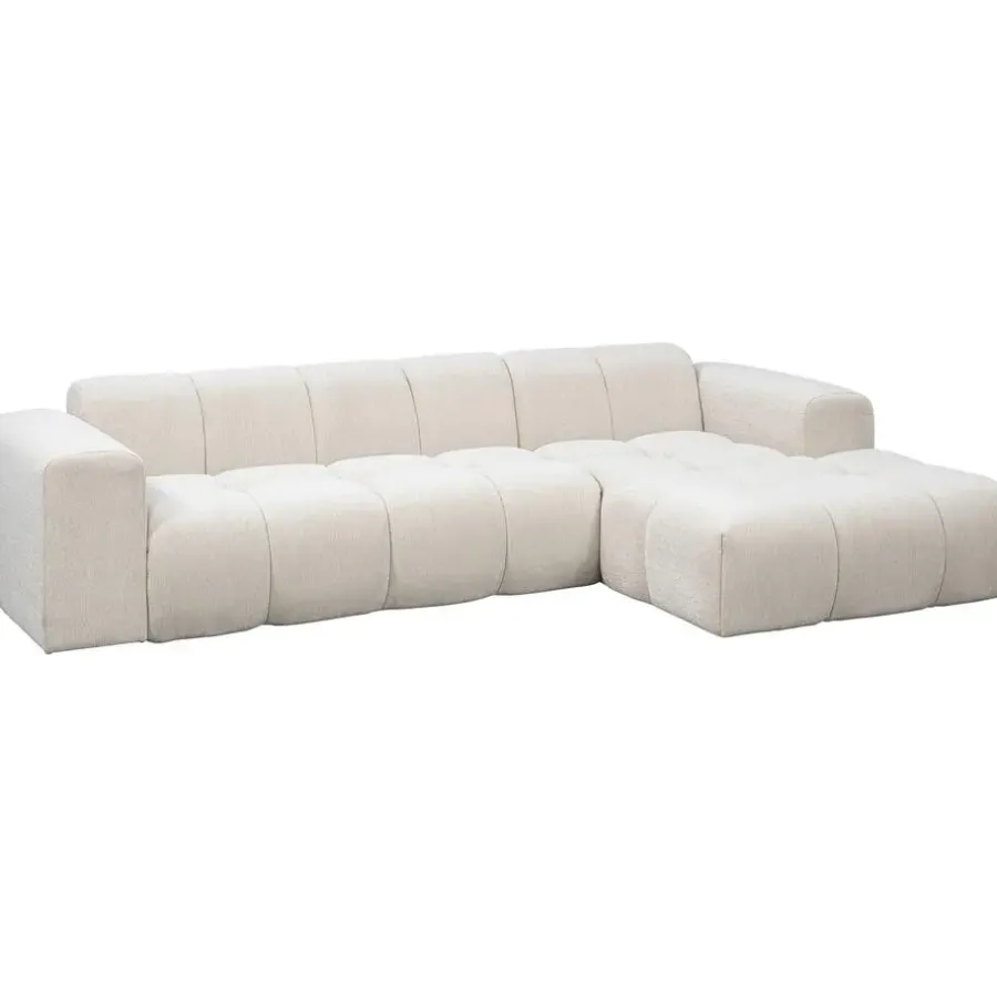 Hoekbanken-Leen Bakker Hoekbank Beau rechts - Raven - beige