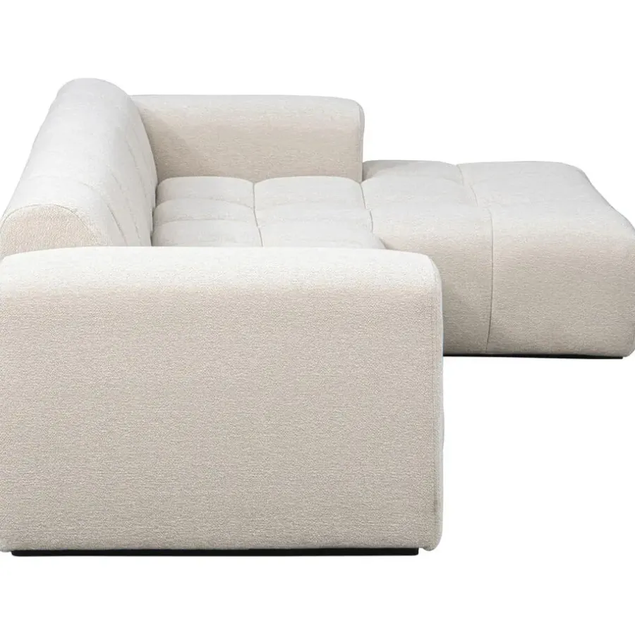 Hoekbanken-Leen Bakker Hoekbank Beau rechts - Raven - beige