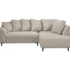 Hoekbanken-Leen Bakker Hoekbank Elsa rechts - stof Anthology - beige