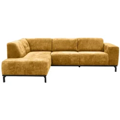 Leen Bakker Hoekbank Lola links - okergeel