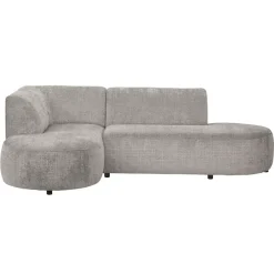 Leen Bakker Hoekbank Luna links - stof Cremona - beige