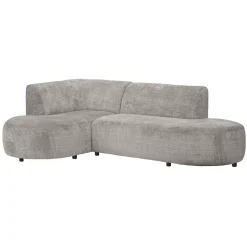 Leen Bakker Hoekbank Luna links - stof Cremona - beige