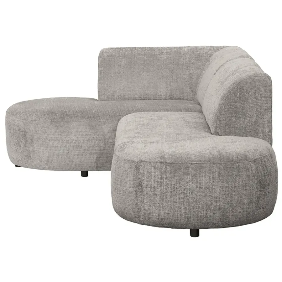 Leen Bakker Hoekbank Luna links - stof Cremona - beige