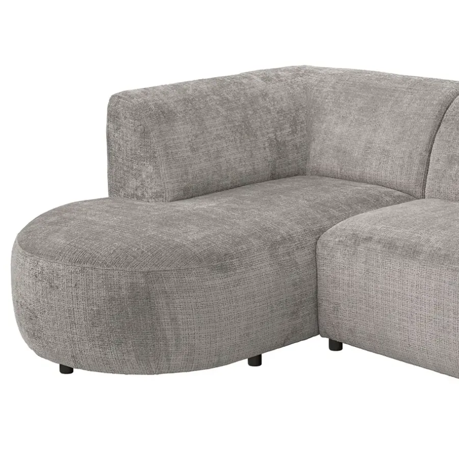 Leen Bakker Hoekbank Luna links - stof Cremona - beige