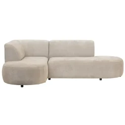 Leen Bakker Hoekbank Luna links - stof Rebel - beige