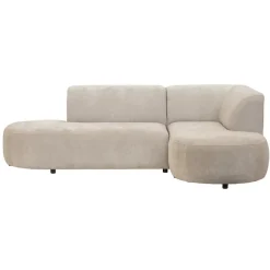 Hoekbanken-Leen Bakker Hoekbank Luna rechts - stof Rebel - beige