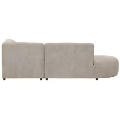 Hoekbanken-Leen Bakker Hoekbank Luna rechts - stof Rebel - beige