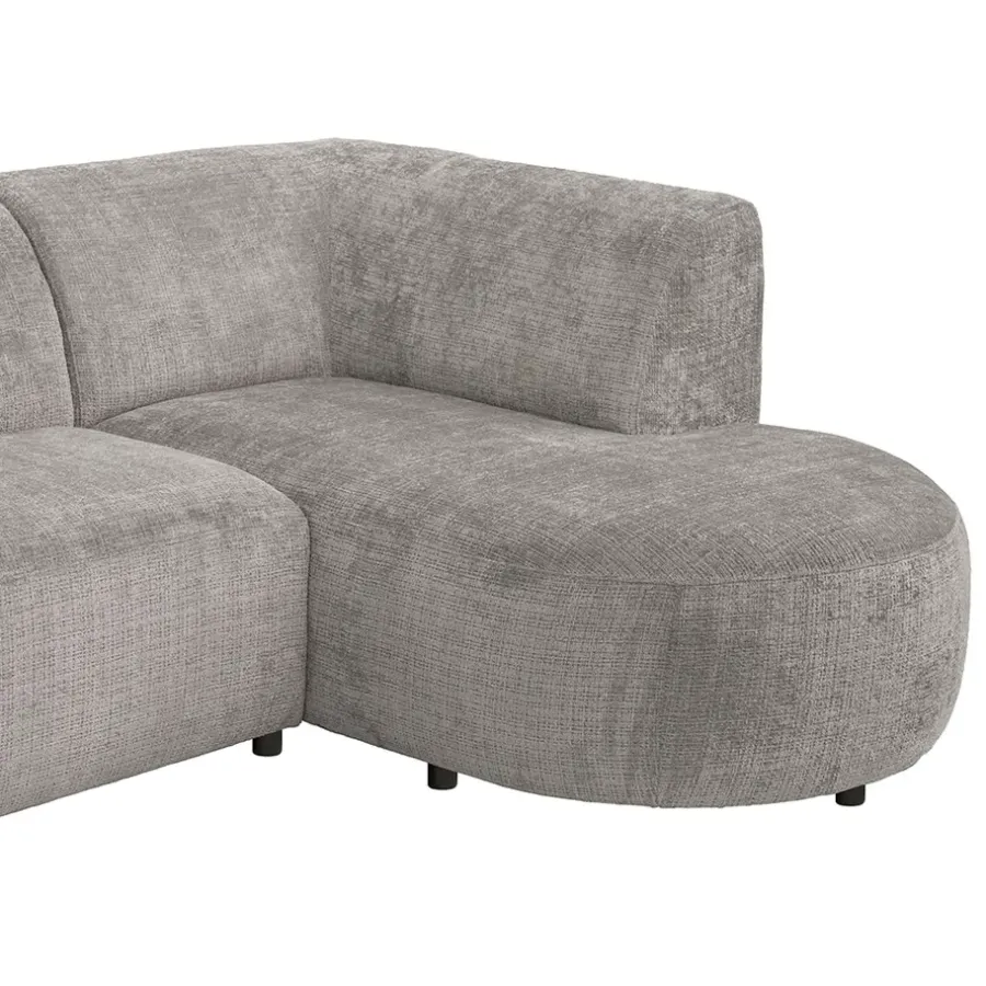 Leen Bakker Hoekbank Luna rechts - stof Cremona - beige