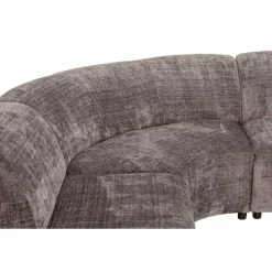 Leen Bakker Hoekbank Luna rond - stof Cremona - taupe
