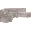 Leen Bakker Hoekbank Luna rond - stof Cremona - beige
