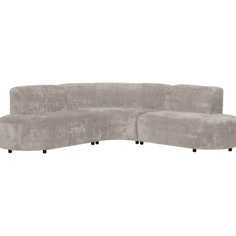 Leen Bakker Hoekbank Luna rond - stof Cremona - beige