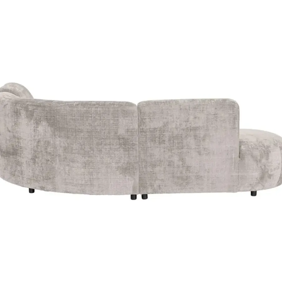 Leen Bakker Hoekbank Luna rond - stof Cremona - beige