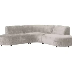Leen Bakker Hoekbank Luna rond - stof Cremona - beige