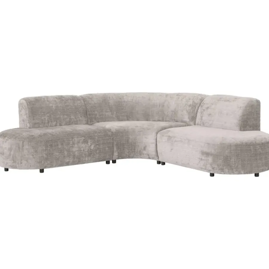 Leen Bakker Hoekbank Luna rond - stof Cremona - beige