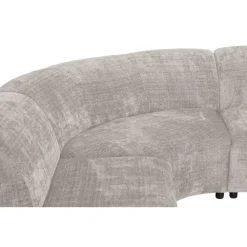 Leen Bakker Hoekbank Luna rond - stof Cremona - beige