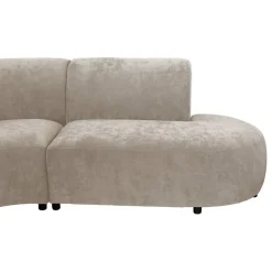 Leen Bakker Hoekbank Luna rond - stof Rebel - beige