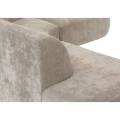 Leen Bakker Hoekbank Luna rond - stof Rebel - beige
