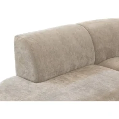 Leen Bakker Hoekbank Luna rond - stof Rebel - beige