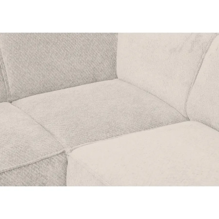 Leen Bakker Hoekbank Romy links - stof Egon - beige