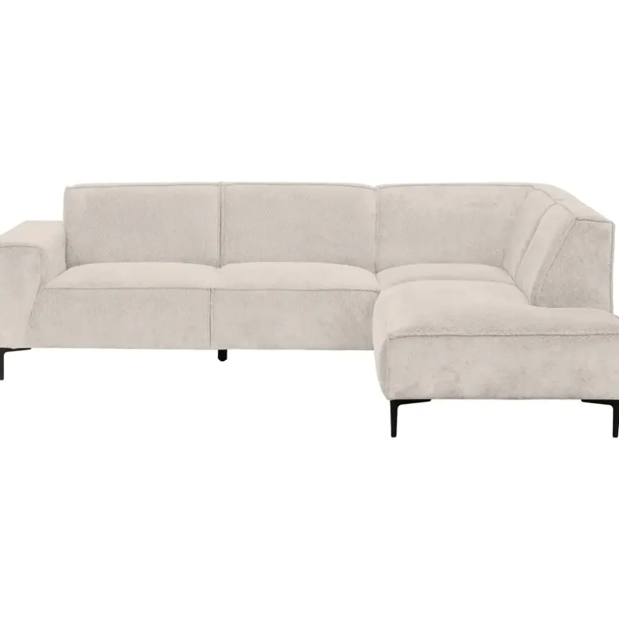 Hoekbanken-Leen Bakker Hoekbank Romy rechts - stof Egon - beige