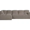 Leen Bakker Hoekbank Tibas links - stof Raven - beige