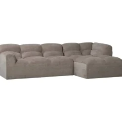 Leen Bakker Hoekbank Tibas rechts - stof Raven - beige
